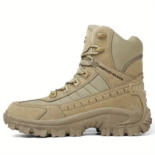 Daniel    | Sturdy High Men's Boots, Comfortable Non-Slip Lace-Up Shoes for Outdoor Activities