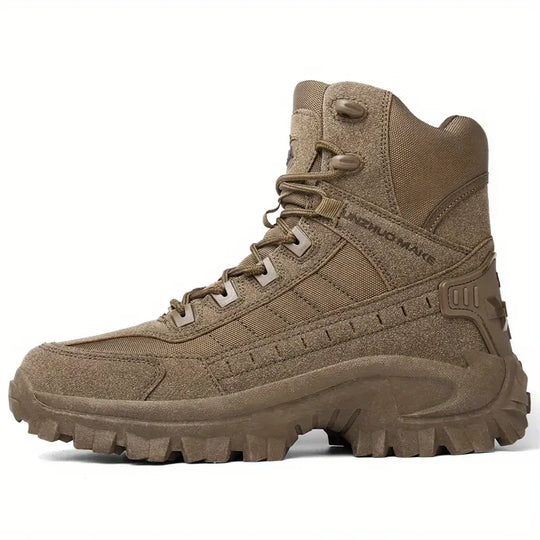 Daniel    | Sturdy High Men's Boots, Comfortable Non-Slip Lace-Up Shoes for Outdoor Activities