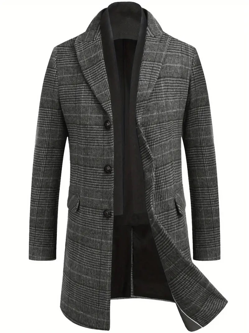 Thomas  | Men's wool coat with removable collar