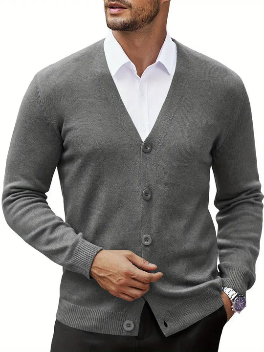 Lucas  | Men's Cardigan Sweater by Norisa