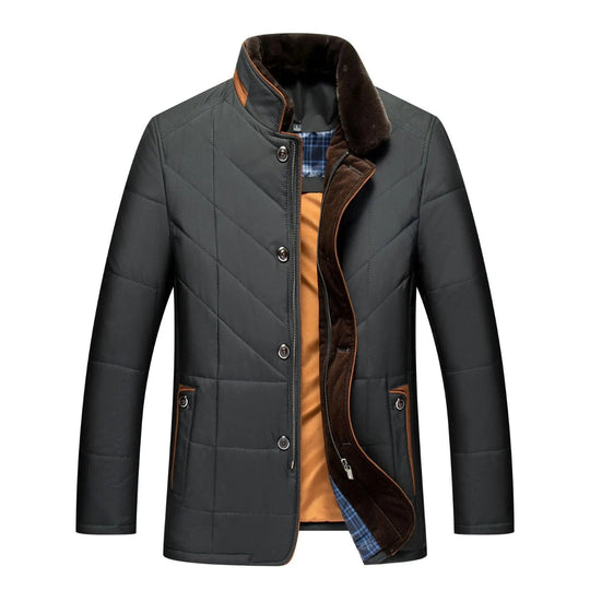 Aiden  | Winter jacket-vest with stand-up collar