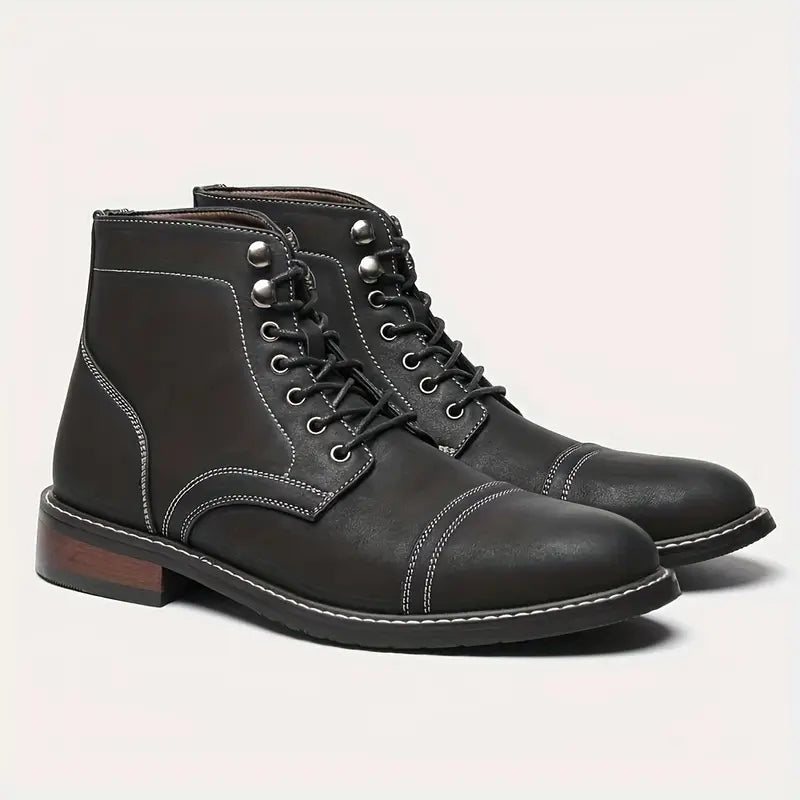 Trendy Vintage Leather Boots.