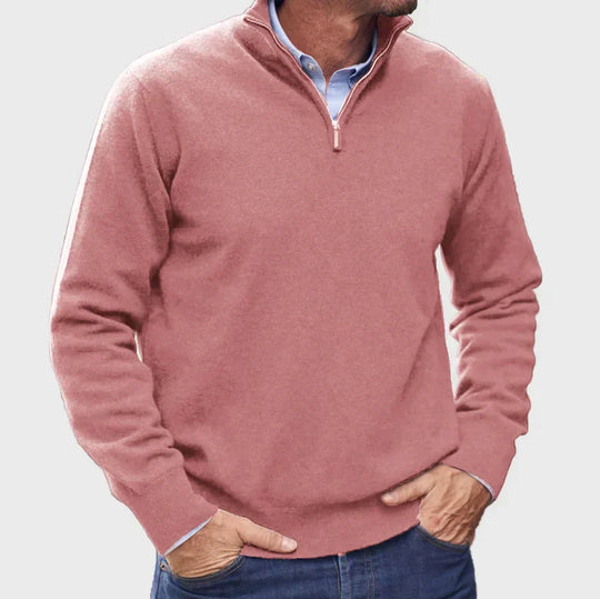 Charlie  | Italian cashmere sweater for men with zipper