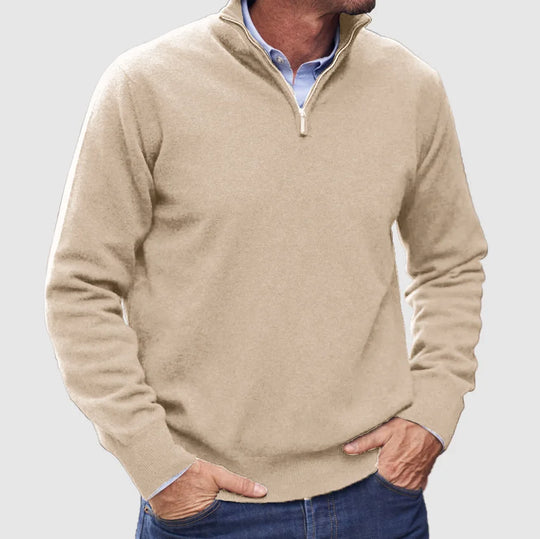 Jackson   | Italian Cashmere Sweater for Men with Zipper