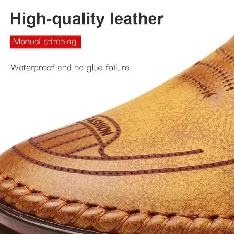 Charles    | Breathable Orthopedic Leather Shoes for Men with Non-Slip Sole