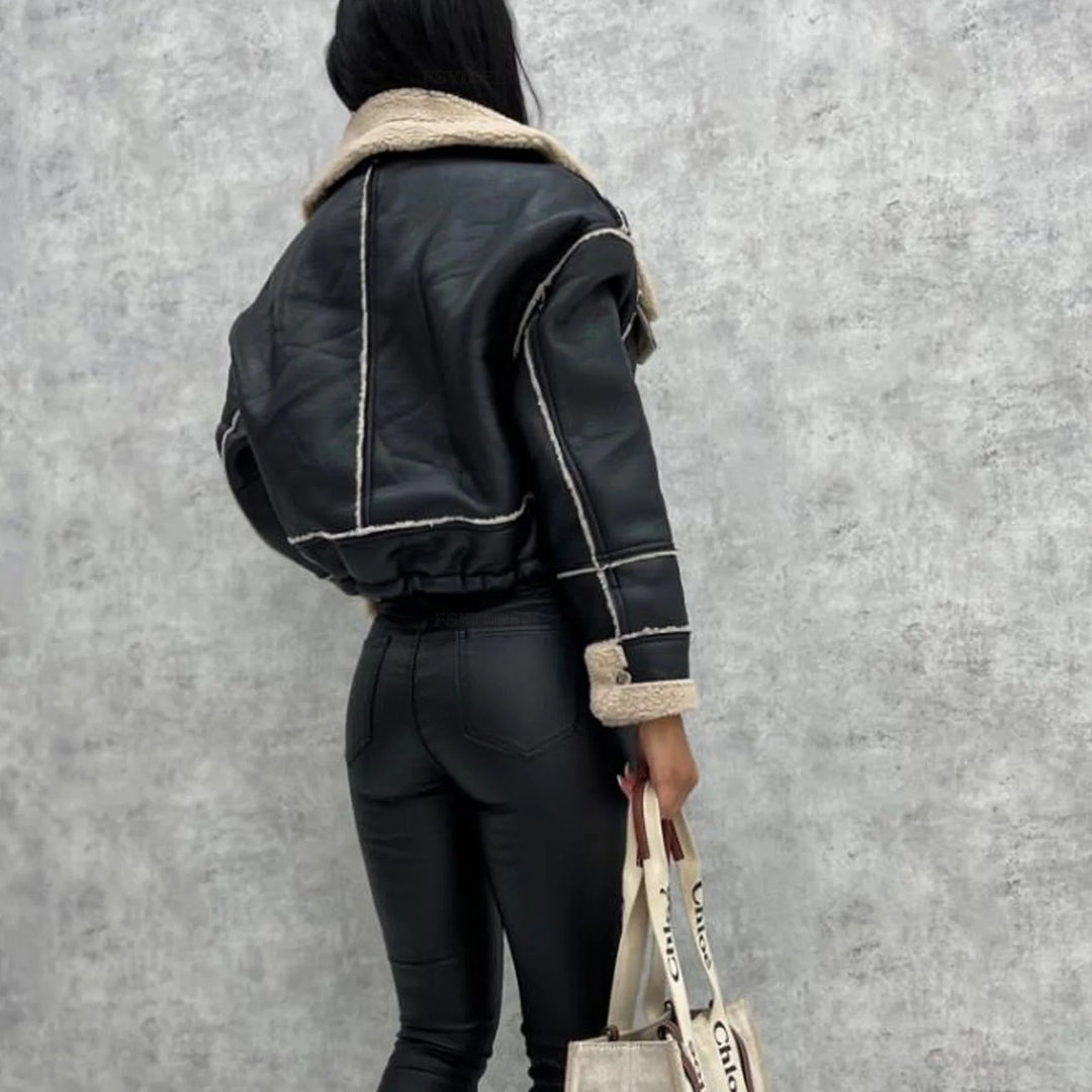 Leah  | Leather Jacket for Women