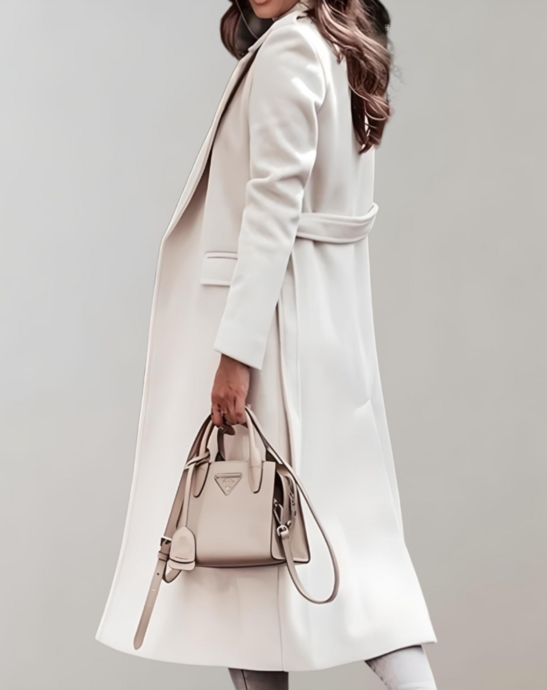 Hannah  | Elegant Oversized Women's Coat with Belt