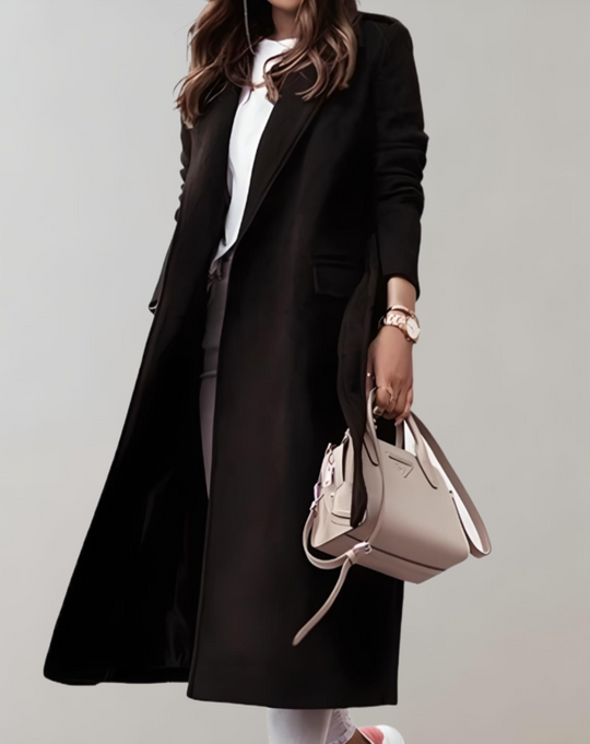 Hannah  | Elegant Oversized Women's Coat with Belt