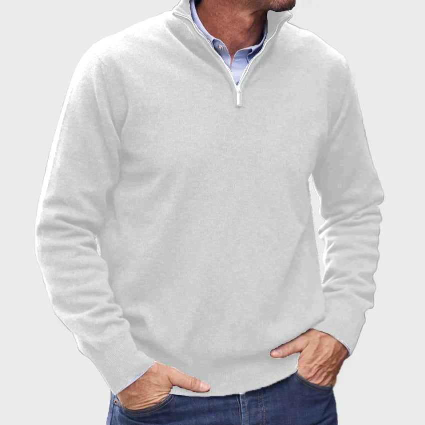 Jackson   | Italian Cashmere Sweater for Men with Zipper