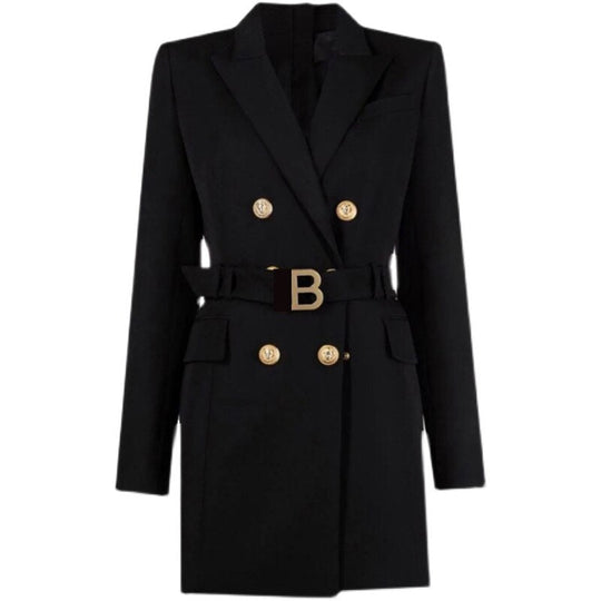 Abigail  | Classic Blazer Dress for the Office with Belt and Luxurious Buttons