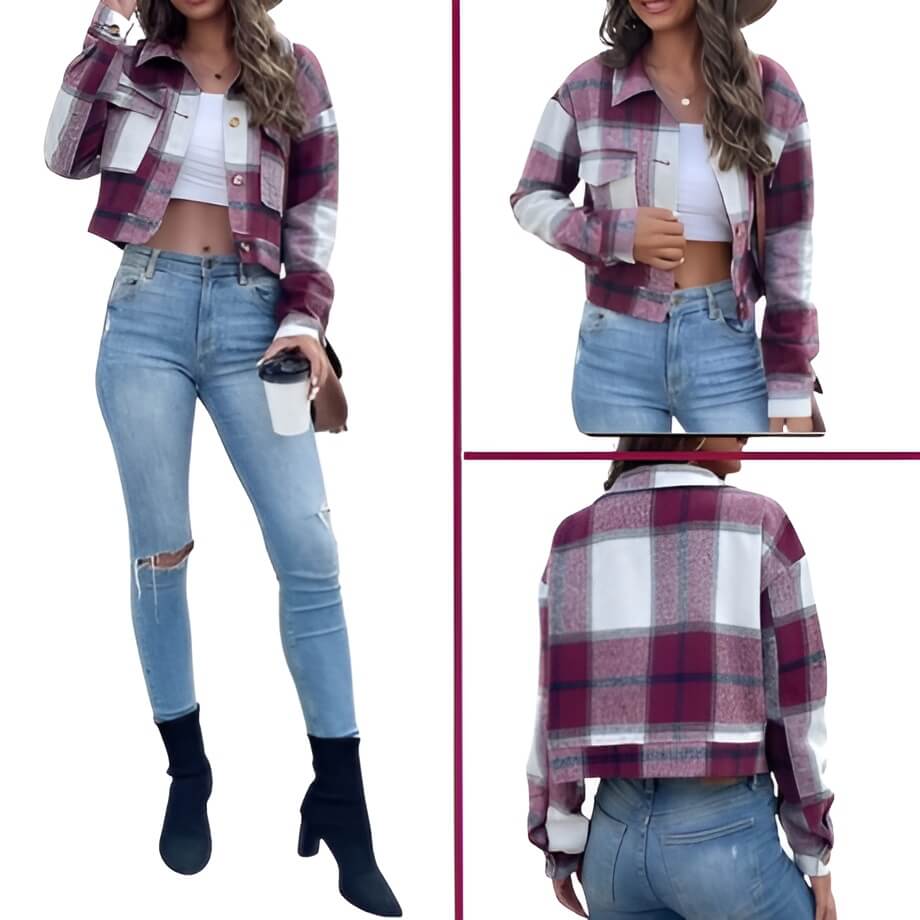 Lucy  | Checkered Cardigan for Women