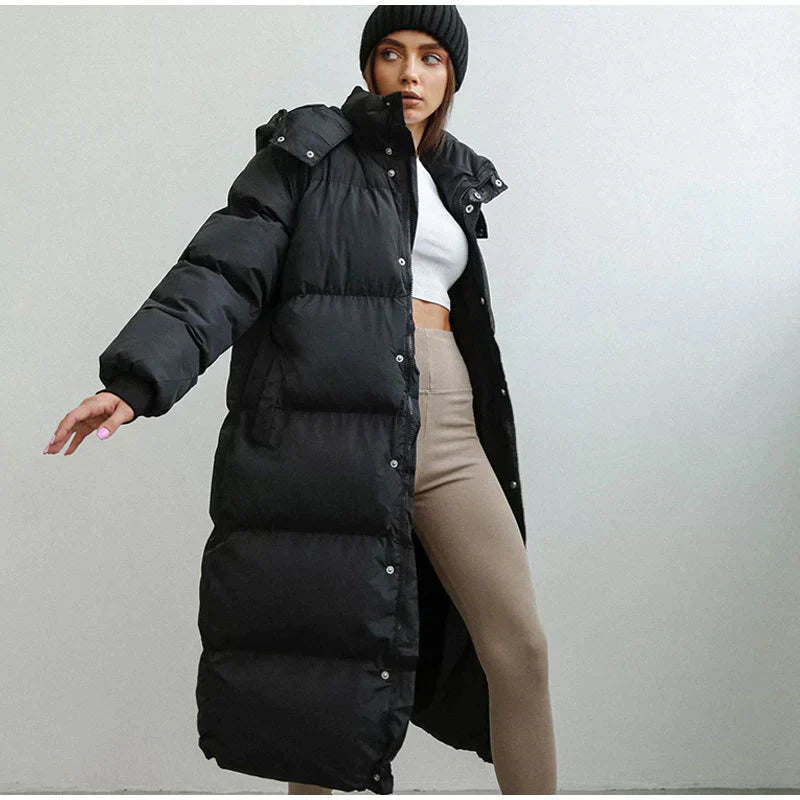 Charlotte  | Long Quilted Winter Coat for Women