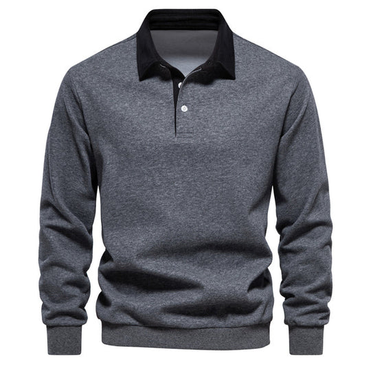 Isaac    | Long-Sleeve Polo Sweater