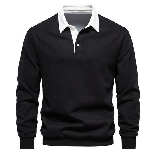 Isaac    | Long-Sleeve Polo Sweater