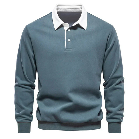 Isaac    | Long-Sleeve Polo Sweater