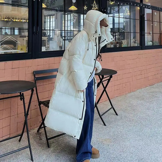 Madison  | Long Stylish Down Coat with Hood