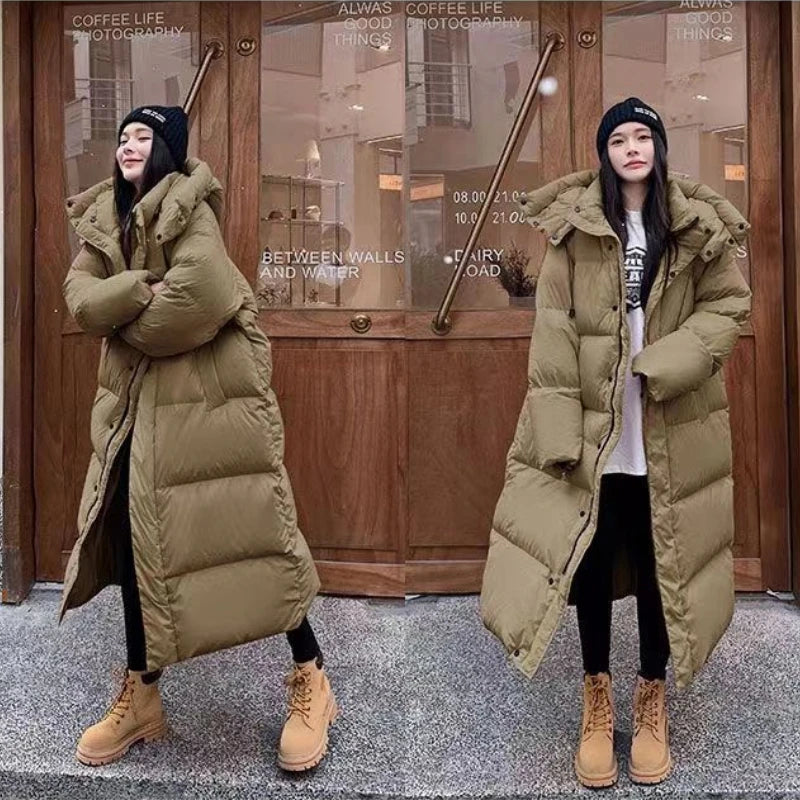 Madison  | Long Stylish Down Coat with Hood