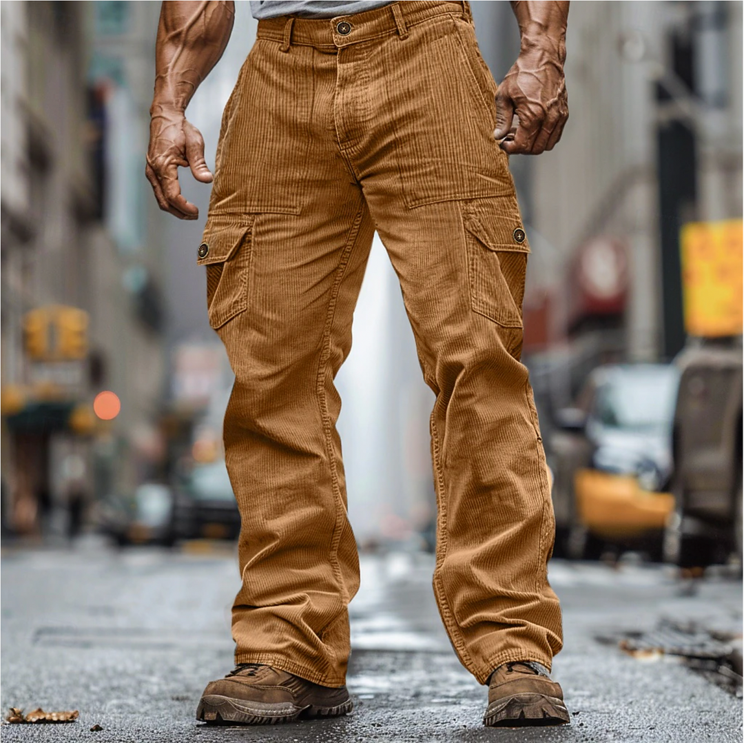 Logan   | cool corduroy cargo pants for men