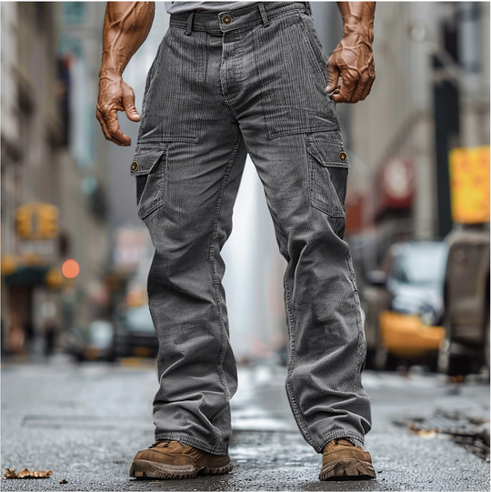 Logan   | cool corduroy cargo pants for men