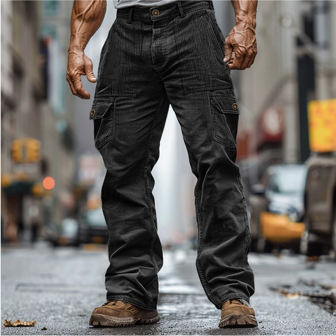 Logan   | cool corduroy cargo pants for men