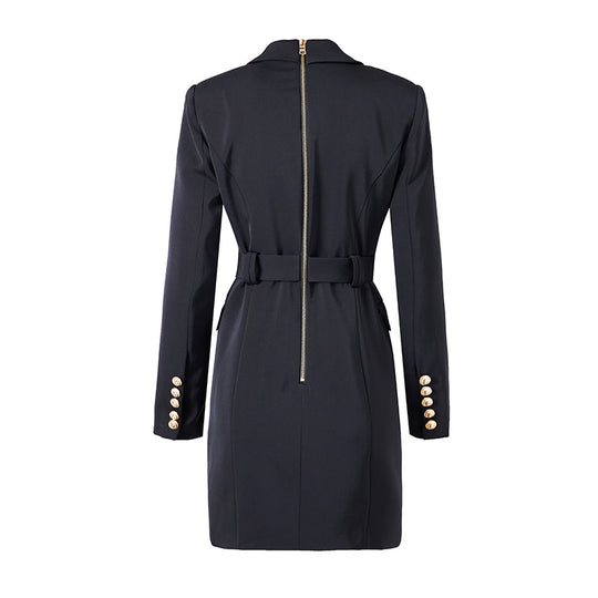 Abigail  | Classic Blazer Dress for the Office with Belt and Luxurious Buttons