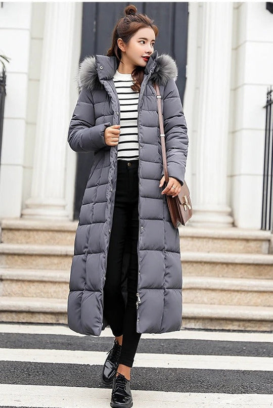 Isabella  | Fashionable Long Winter Coat with Belt for Stylish Women