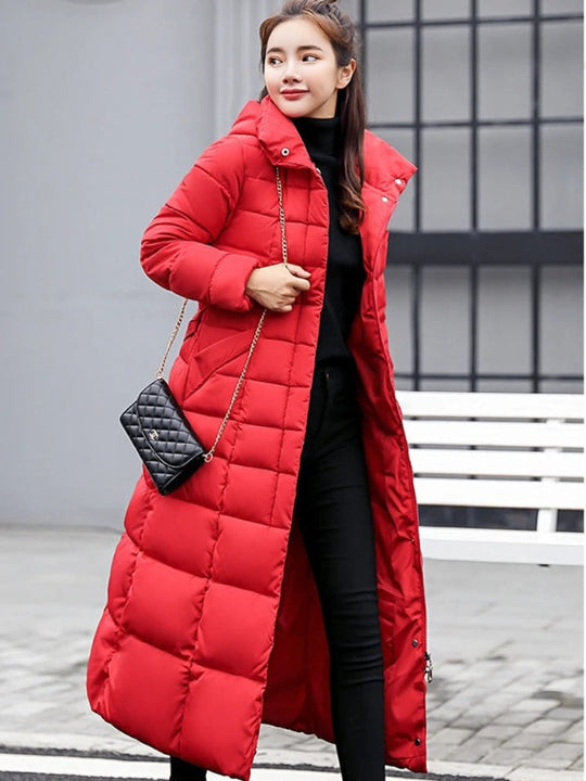 Isabella  | Fashionable Long Winter Coat with Belt for Stylish Women