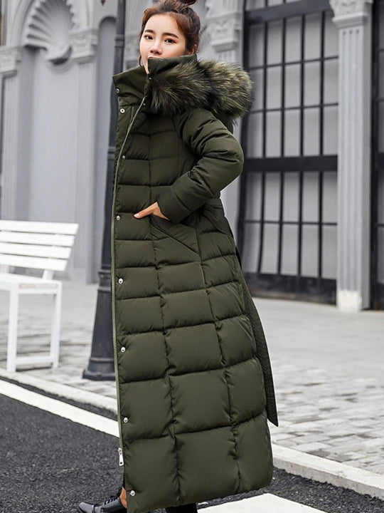 Isabella  | Fashionable Long Winter Coat with Belt for Stylish Women