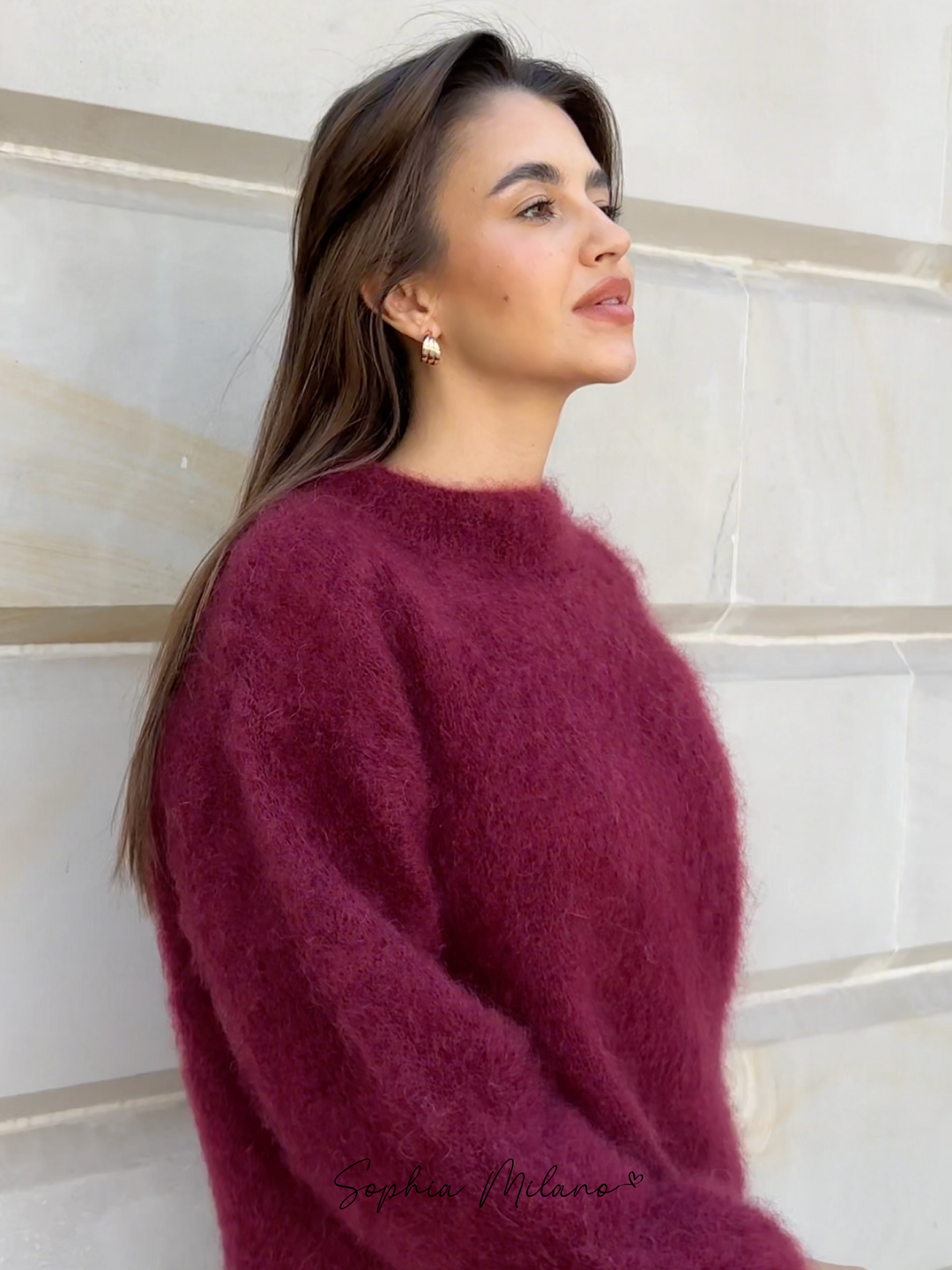 Hannah   | Mohair Crewneck Sweater