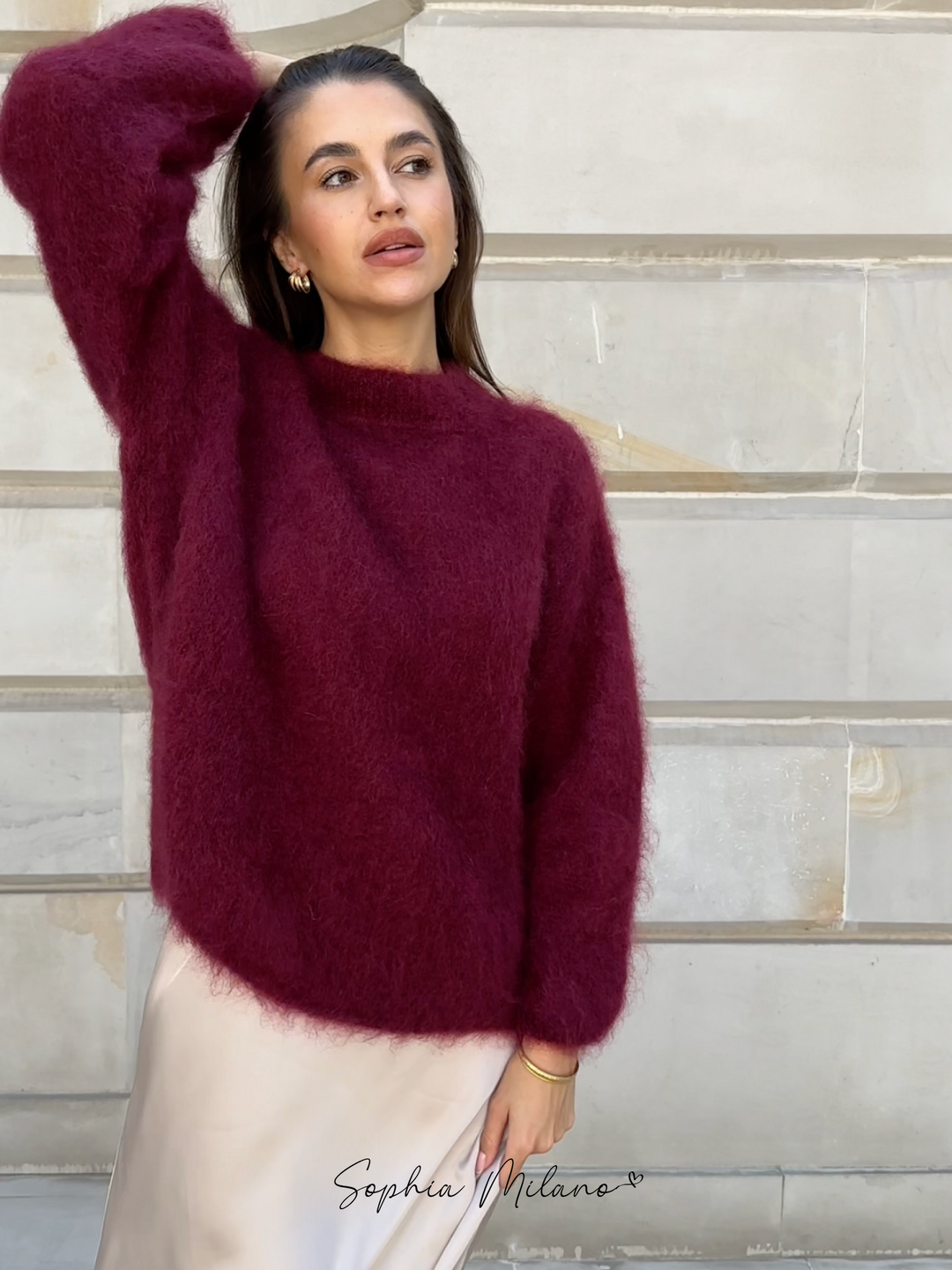 Hannah   | Mohair Crewneck Sweater