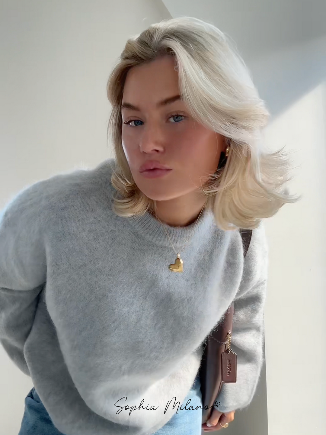 Hannah   | Mohair Crewneck Sweater