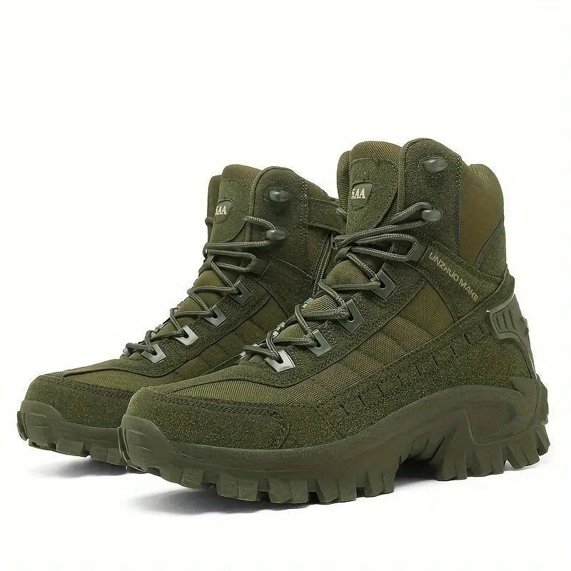 Daniel    | Sturdy High Men's Boots, Comfortable Non-Slip Lace-Up Shoes for Outdoor Activities