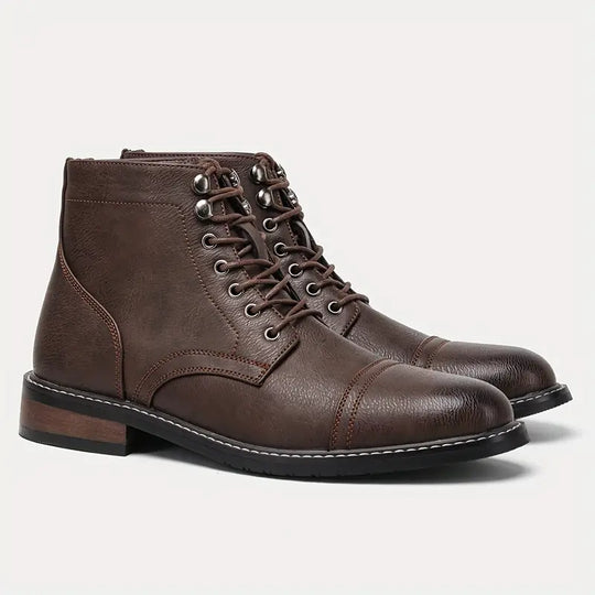 Trendy Vintage Leather Boots.