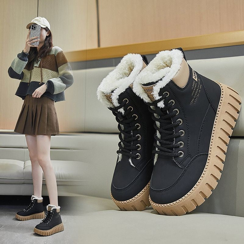 Warm Outdoor Snow Boots for Women in Winter.