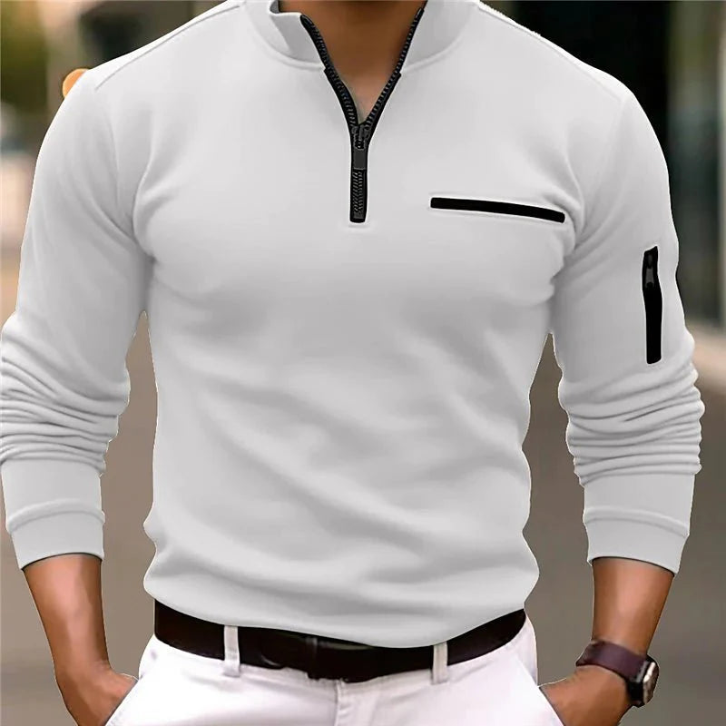 Leo   | Luxe Quarter-Zip Sweater