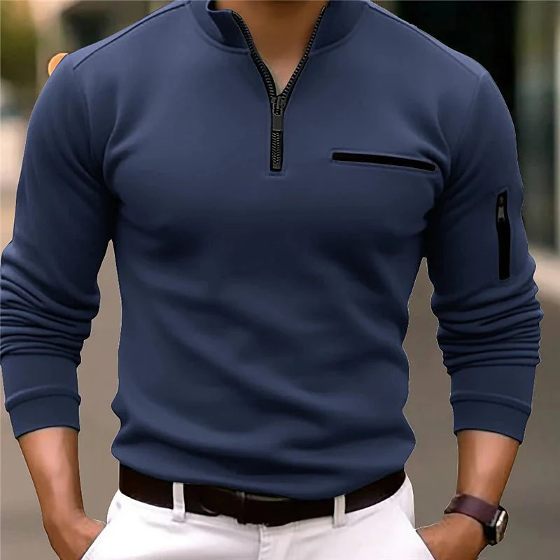 Leo   | Luxe Quarter-Zip Sweater